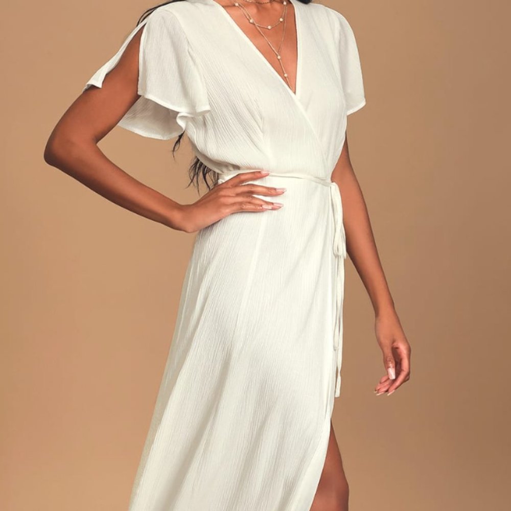 White Wrap Lulu's Dress